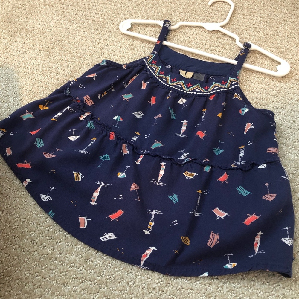Roxy Little Girls Adjustable Strap Tank Top, size 4 (toddler)